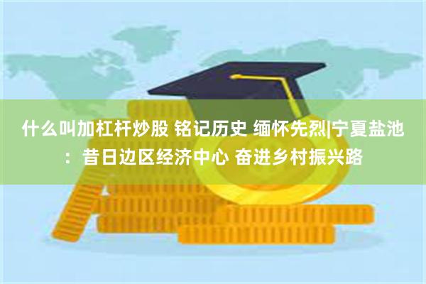 什么叫加杠杆炒股 铭记历史 缅怀先烈|宁夏盐池：昔日边区经济中心 奋进乡村振兴路